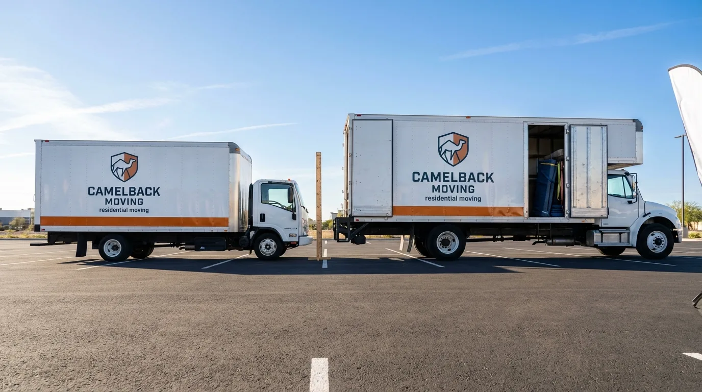 Moving truck size capacity guide in East Greenwich
